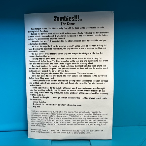 Twilight Creations’ Zombies!!! Board Game - Second Edition - Picture 5 of 16